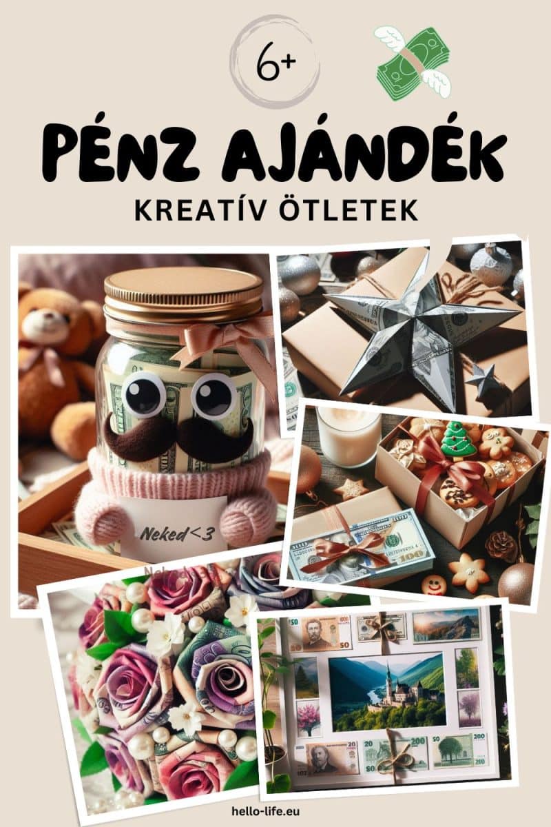 Penz 0229 Pénz ajándék kreatívan – Hajts szívet, virágot, csillagot!