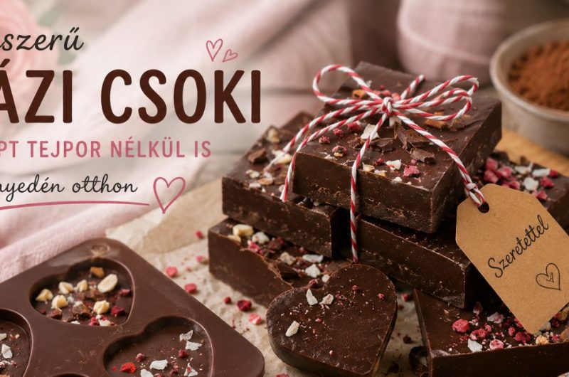 Egyszerű házi csoki tejporral vagy tejpor nélkül