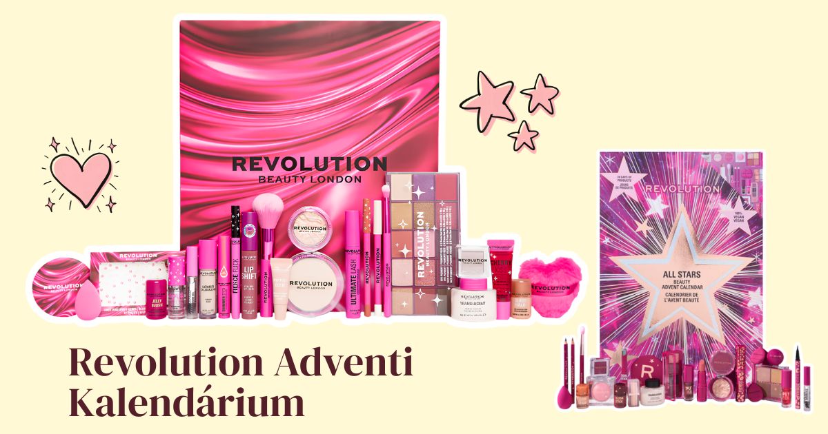 Revolution Advent Calendar 2026 sminkes adventi kalendárium 24 beauty meglepetéssel